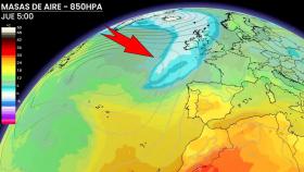 La masa de aire más frío que se acerca a la Península. ElTiempo.es