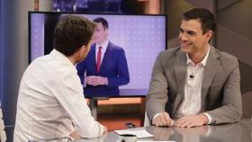 Pedro Sánchez, durante una entrevista en El Hormiguero.