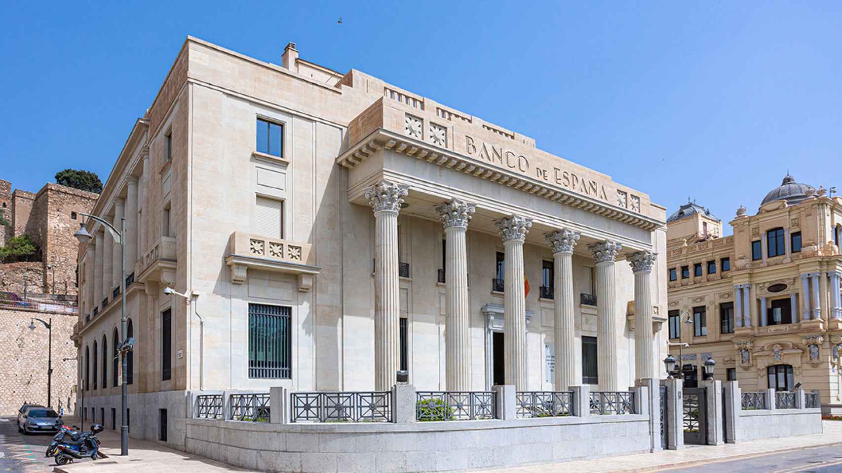 Imagen de la sede del Banco de España en Málaga.