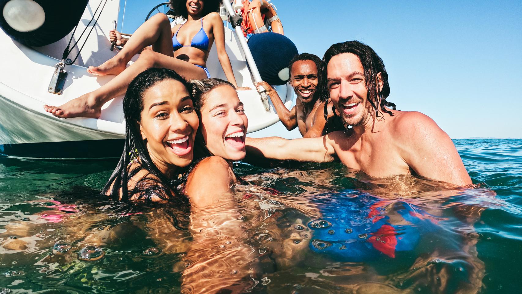 Selfie at sea