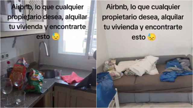 Imágenes de cómo unos inquilinos le dejaron el Airbnb a su dueña después de su estancia.