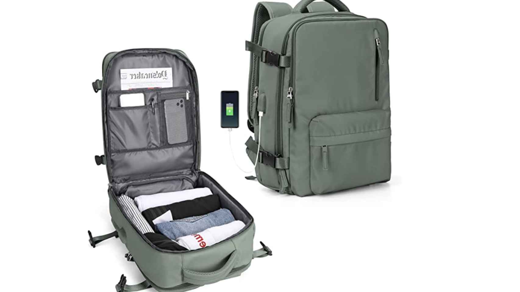 Mochila de viaje para hombre y mujer, bolsa de cabina de 45x36x20, para  avión, equipaje de mano, para ordenador portátil - AliExpress
