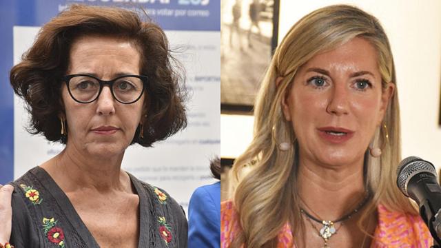 Mercedes Cantalapiedra a la izquierda e Irene Carvajal a la derecha