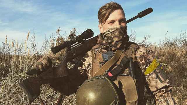 Roman Trokhymets, soldado ucraniano en una imagen del frente.