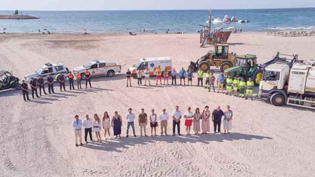 Presentación del operativo de seguridad en las playas de El Campello el pasado 26 de junio.