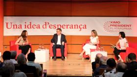 Ximo Puig, durante la presentación de su libro. EE