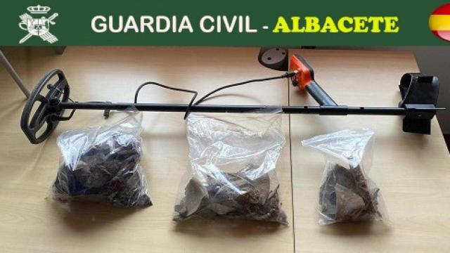 Restos recuperados por la Guardia Civil. GUARDIA CIVIL ALBACETE