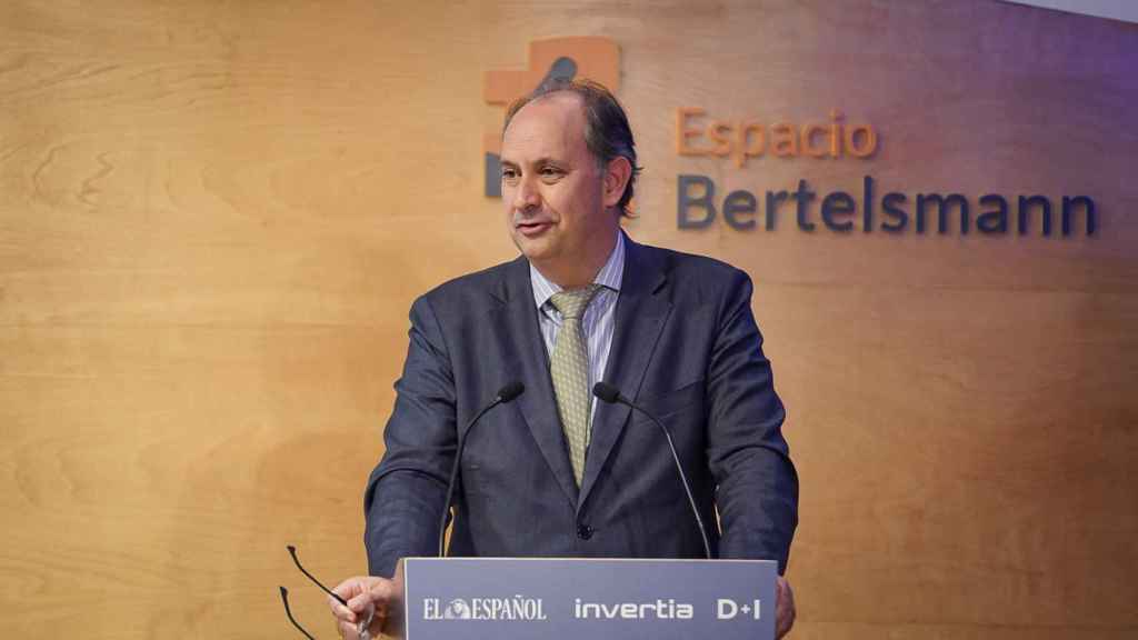 Miguel López Valverde, consejero de Digitalización de la Comunidad de Madrid, durante su intervención en la clausura del IV Observatorio 5G 'La tecnología en la encrucijada entre el 5G y la inteligencia artificial'.