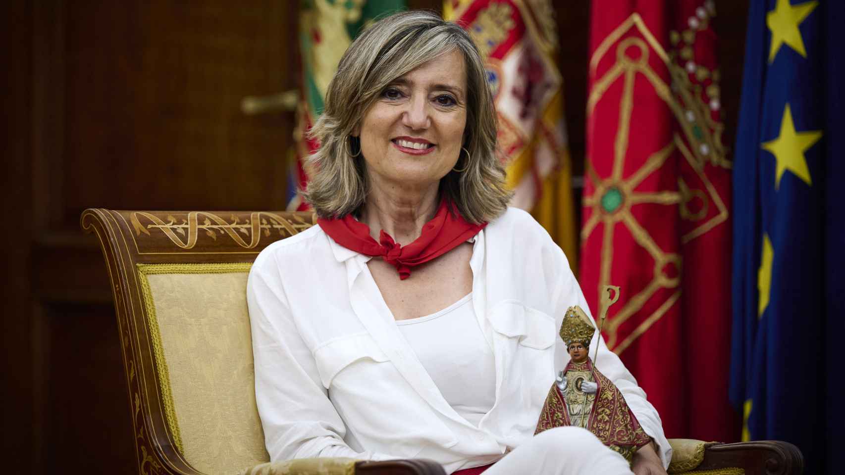 Cristina Ibarrola, alcaldesa de Pamplona.