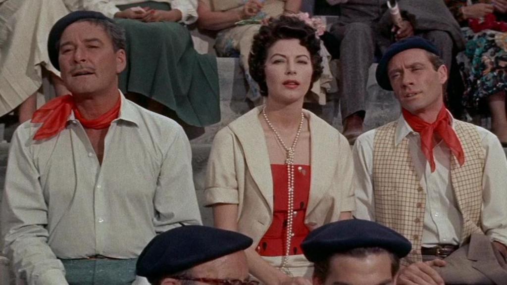 Un fotograma de 'Fiesta', adaptación al cine de Henry King sobre la novela de Hemingway. Fue protagonizada por Ava Gardner, Tyrone Power y Mel Ferrer