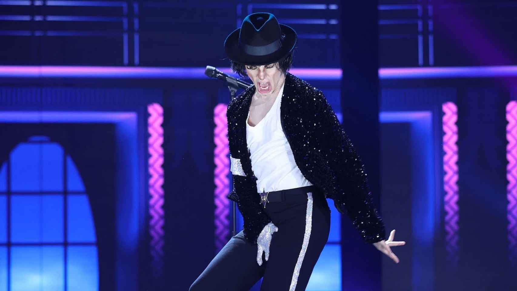 Alfred García en ‘Tu cara me suena’ como Michael Jackson.
