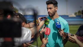 Juande, jugador del Málaga CF, durante la pretemporada