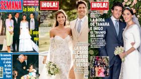 Portadas de las bodas de Chábeli, Ana Boyer y Tamara Falcó.