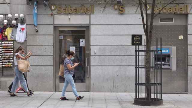 Oficina de Banco Sabadell en Madrid.