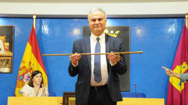 Luis Carlos Segura, nuevo alcalde de Malagón durante la toma de posesión de su cargo