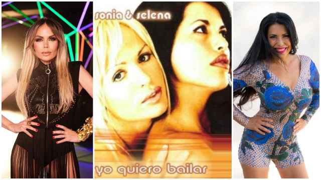 El disco de 'Yo quiero bailar', de 2001, cantado por Sonia Madoc (i.) y Selena Leo (d.) entonces y en la actualidad.