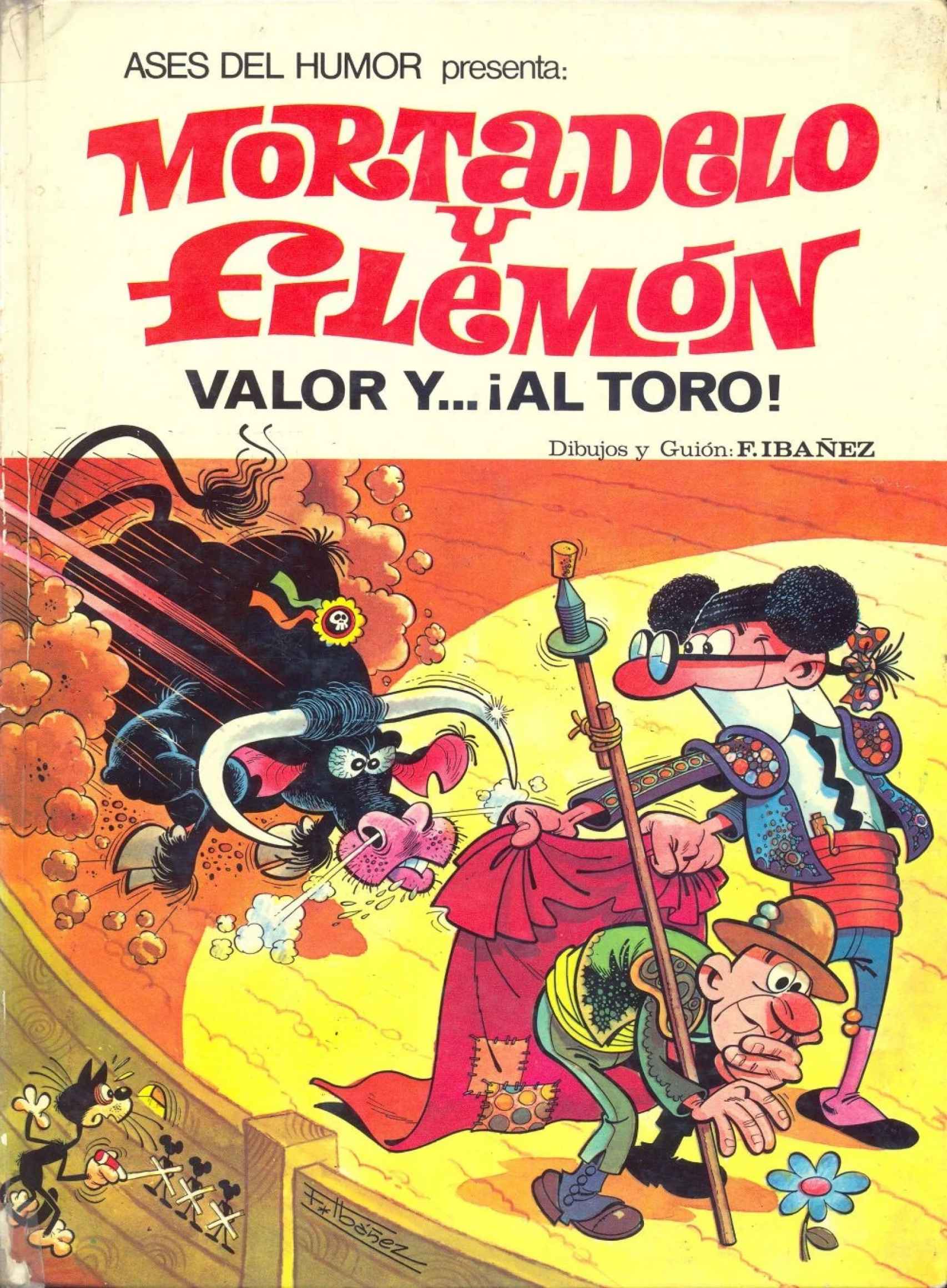 Portada de la primera edición de 'Valor y... ¡al toro!', 1970.