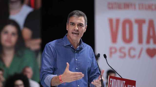 Pedro Sánchez, interviene en un mitin electoral, en el Palacio de Congresos, a 16 de julio de 2023, en Barcelona