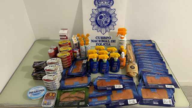 Los productos robados en un supermercado de Segovia