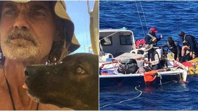 Tim Shaddock y su perra Bella sobreviven dos meses perdidos en el mar
