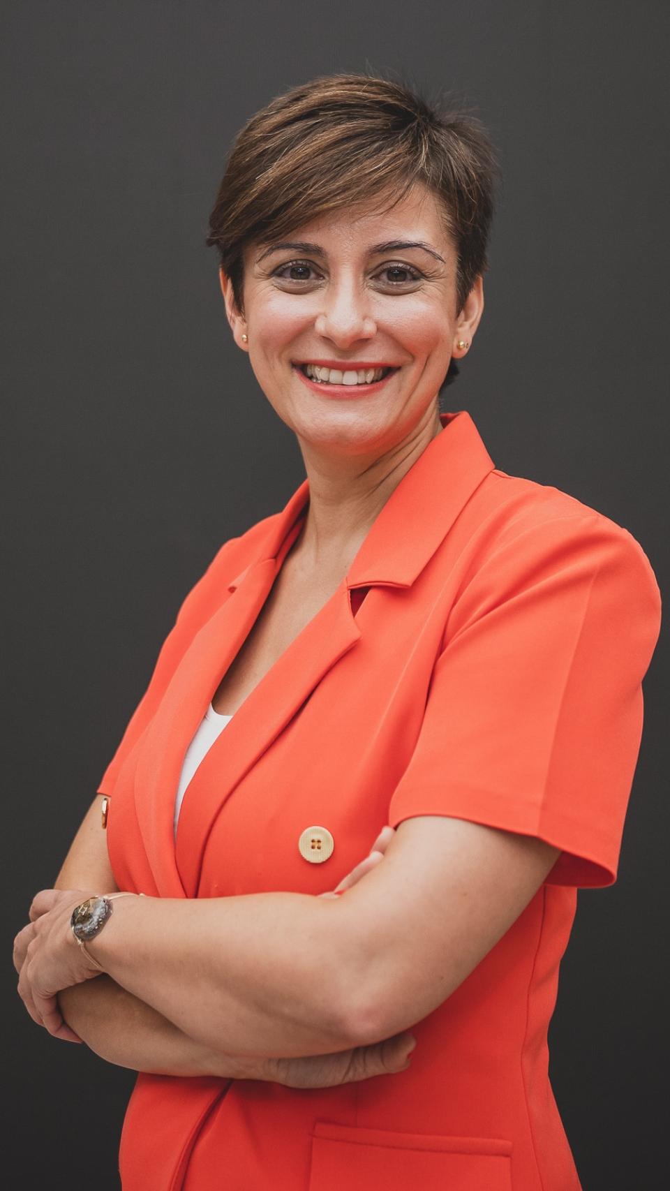 Isabel Rodríguez durante la entrevista.