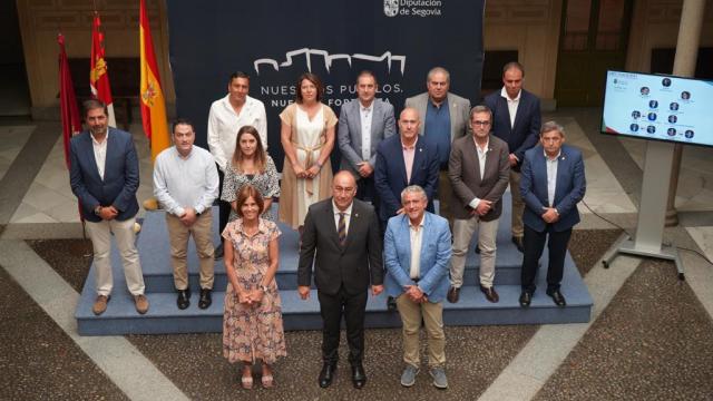 El nuevo equipo de Gobierno de la Diputación de Segovia.