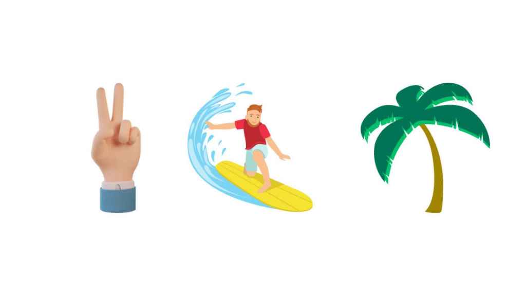 El símbolo de la victoria, el surf y una palmera son los emojis que representan al nuevo cóctel de La Whiskería.