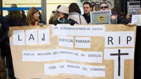 Imagen de archivo de una protesta de LAJ durante su huelga indefinida.