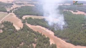 Incendio en Agramón. / Foto: Plan INFOCAM.