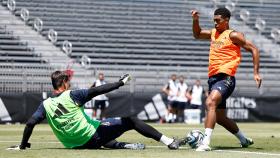 Bellingham, en un entrenamiento del Real Madrid