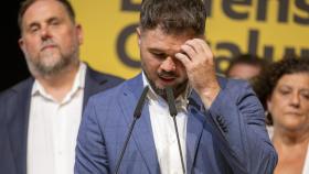 El candidato número 1 de ERC por Barcelona al Congreso de los Diputados, Gabriel Rufián, comparece tras conocer los resultados de la jornada electoral del 23-J.