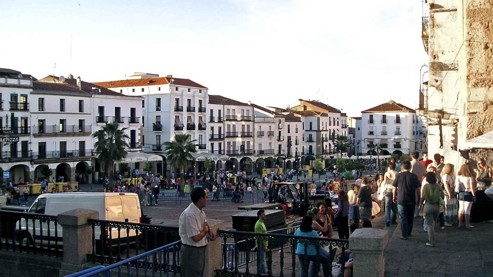 Imagen del centro de Cáceres (Extremadura)