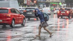 Lluvias en Valencia en julio de 2023.