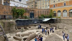 Vista de los restos del teatro de Nerón descubierto en Roma. Foto: EFE/ Raúl Martínez Mendo
