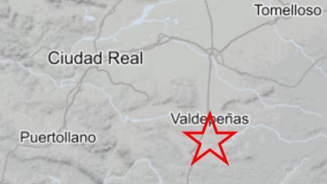 Registrado un terremoto de magnitud 3,4 en Valdepeñas (Ciudad Real)