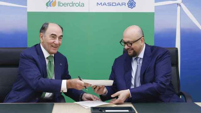 Firma del acuerdo entre Iberdrola y Masdar.
