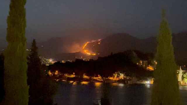 Incendio en Cavtat, Croacia.