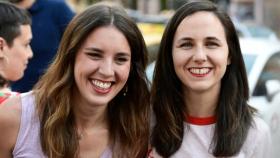 Irene Montero y Ione Belarra, en el Orgullo LGTBI de Madrid.