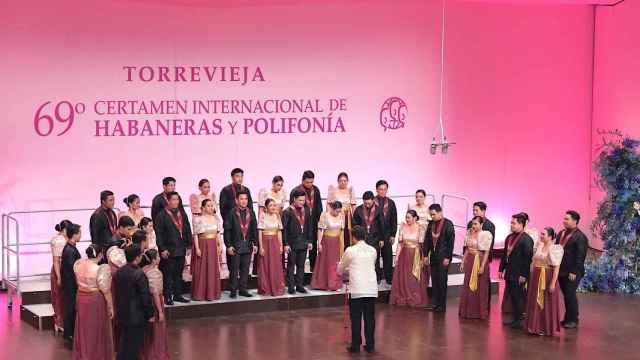 La Kammerchor Manila de Filipinas en su actuación de este viernes en Torrevieja.