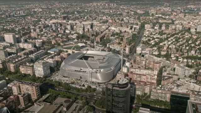 El nuevo Santiago Bernabéu, desde el aire