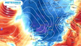 Anomalía de la temperatura máxima prevista para el viernes 4 de agosto.