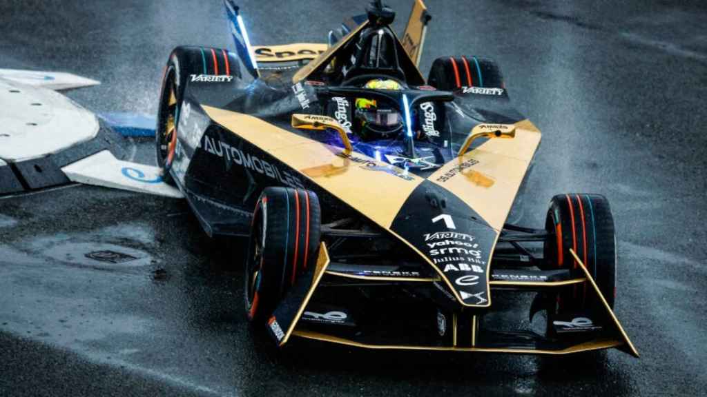 Un coche de DS Penske durante el E-Prix de Londres.