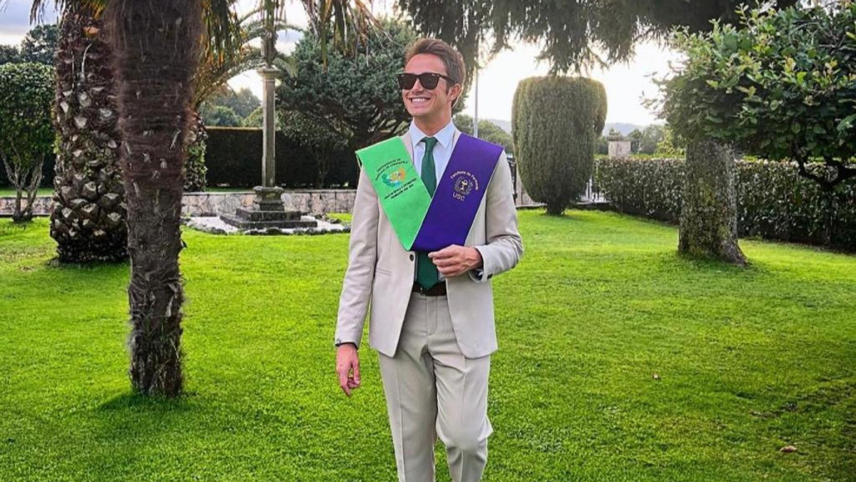 Alberto, uno de los dos graduados de la promoción.