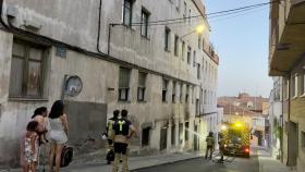 Incendio en un edificio de Ávila