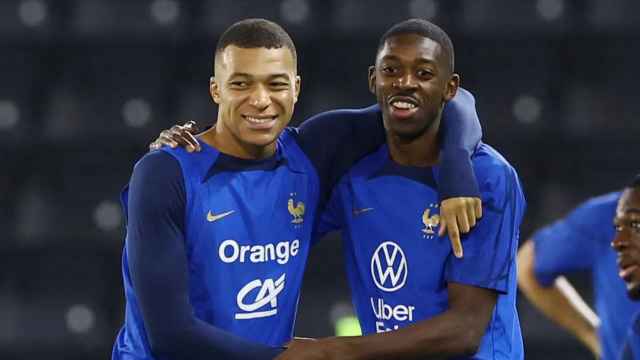 Mbappé y Dembélé, con la selección de Francia