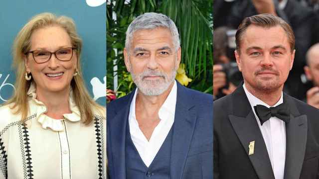 Meryl Streep, George Clooney y Leonardo DiCaprio. Fotos: Europa Press