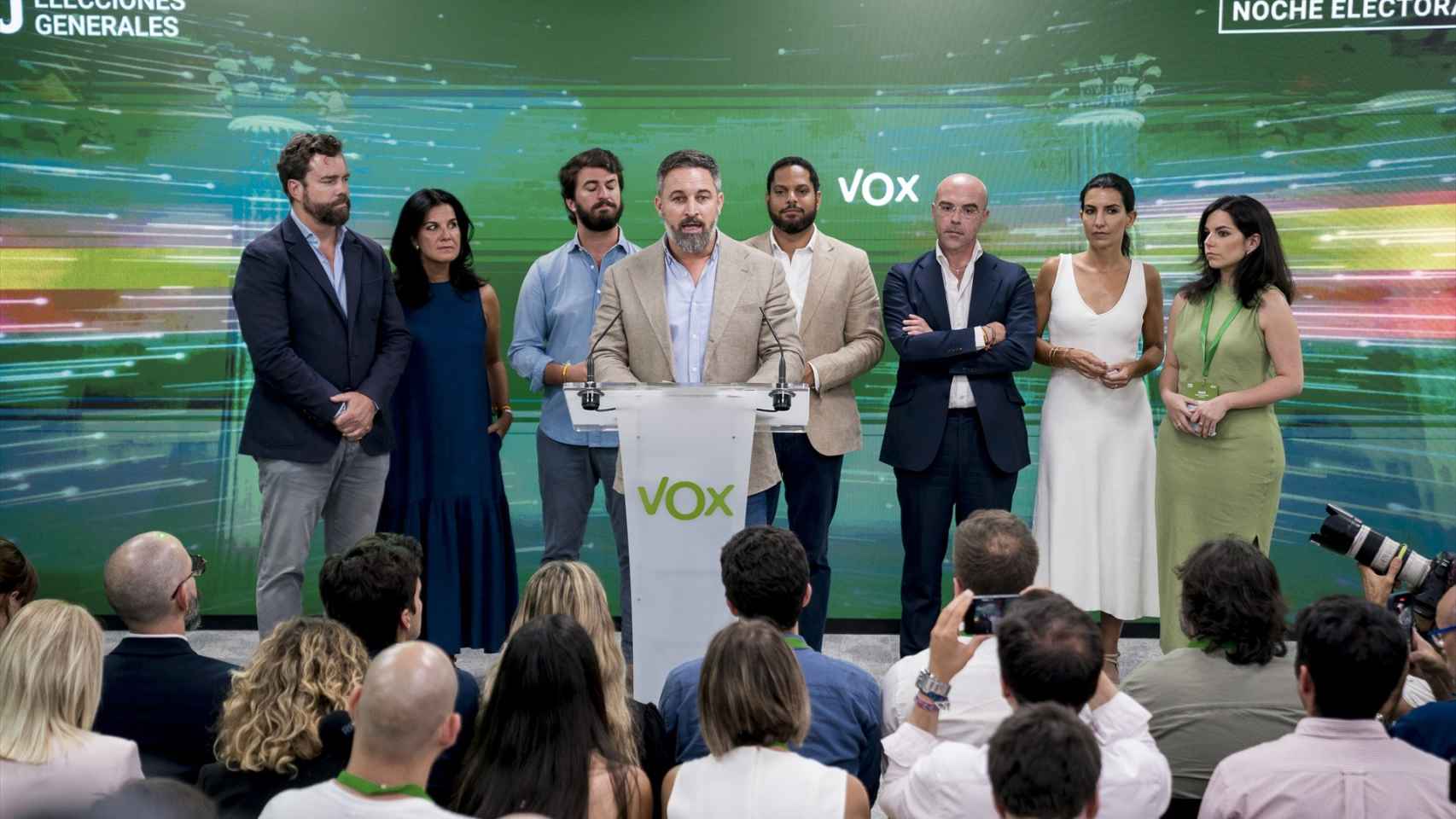 Comunicado de la dirección de Vox tras el batacazo electoral del partido ultraderechista en los comicios electorales del 23 de julio