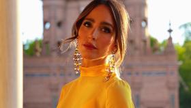 Rocío Osorno en una imagen de sus redes sociales con vestido de Mango.