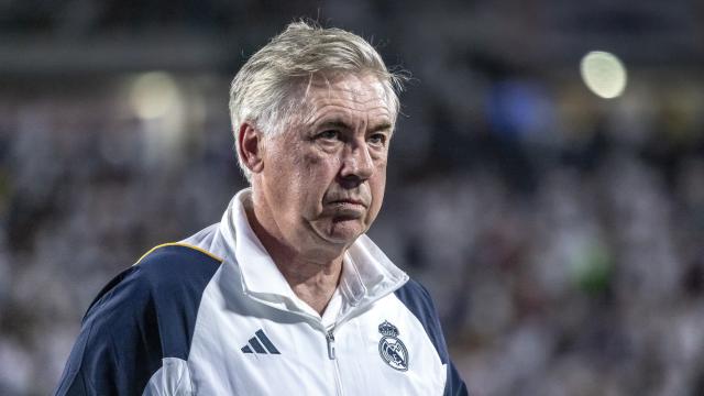 Carlo Ancelotti, durante un partido del Real Madrid