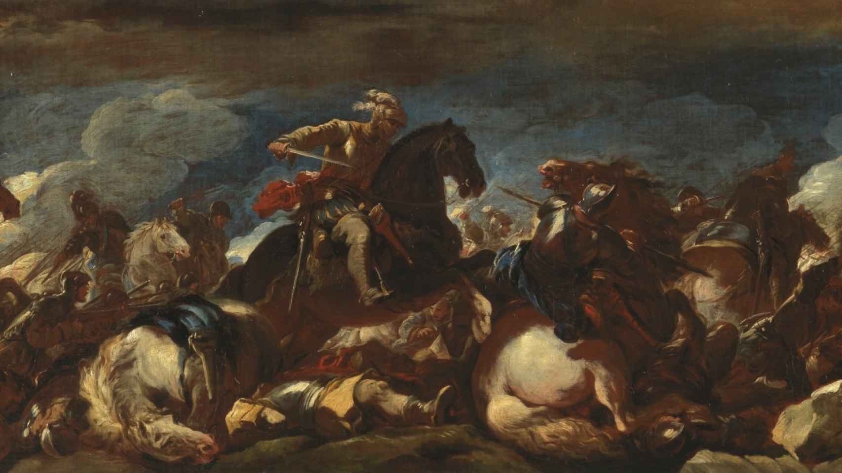 Luca Giordano: 'Batalla de San Quintín' (1692 - 1693). Museo del Prado